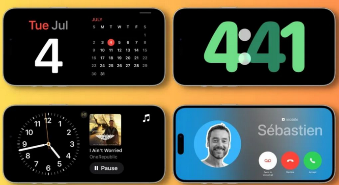 云龙苹果手机维修分享iOS17横屏充电待机显示有什么好处 