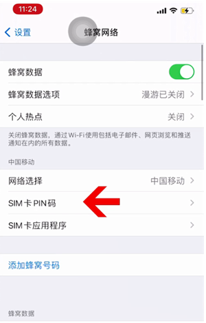 云龙苹果14维修网分享如何给iPhone14的SIM卡设置密码 