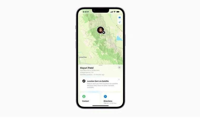 云龙苹果14维修分享iPhone14系列中 FindMy功能通过卫星分享位置方法教程 