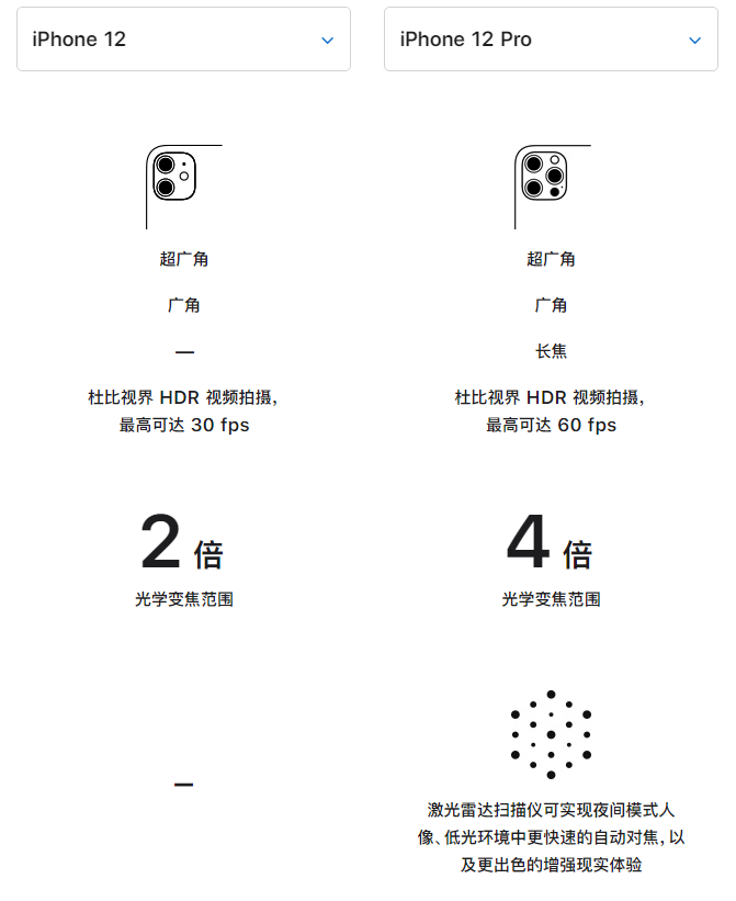 云龙苹果手机维修分享苹果 iPhone 12 与 iPhone 12 Pro 选哪款 
